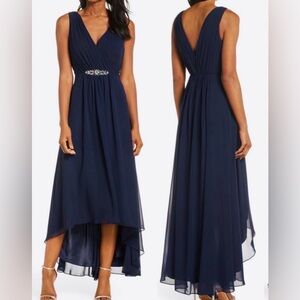 Eliza J Navy Blue Gown